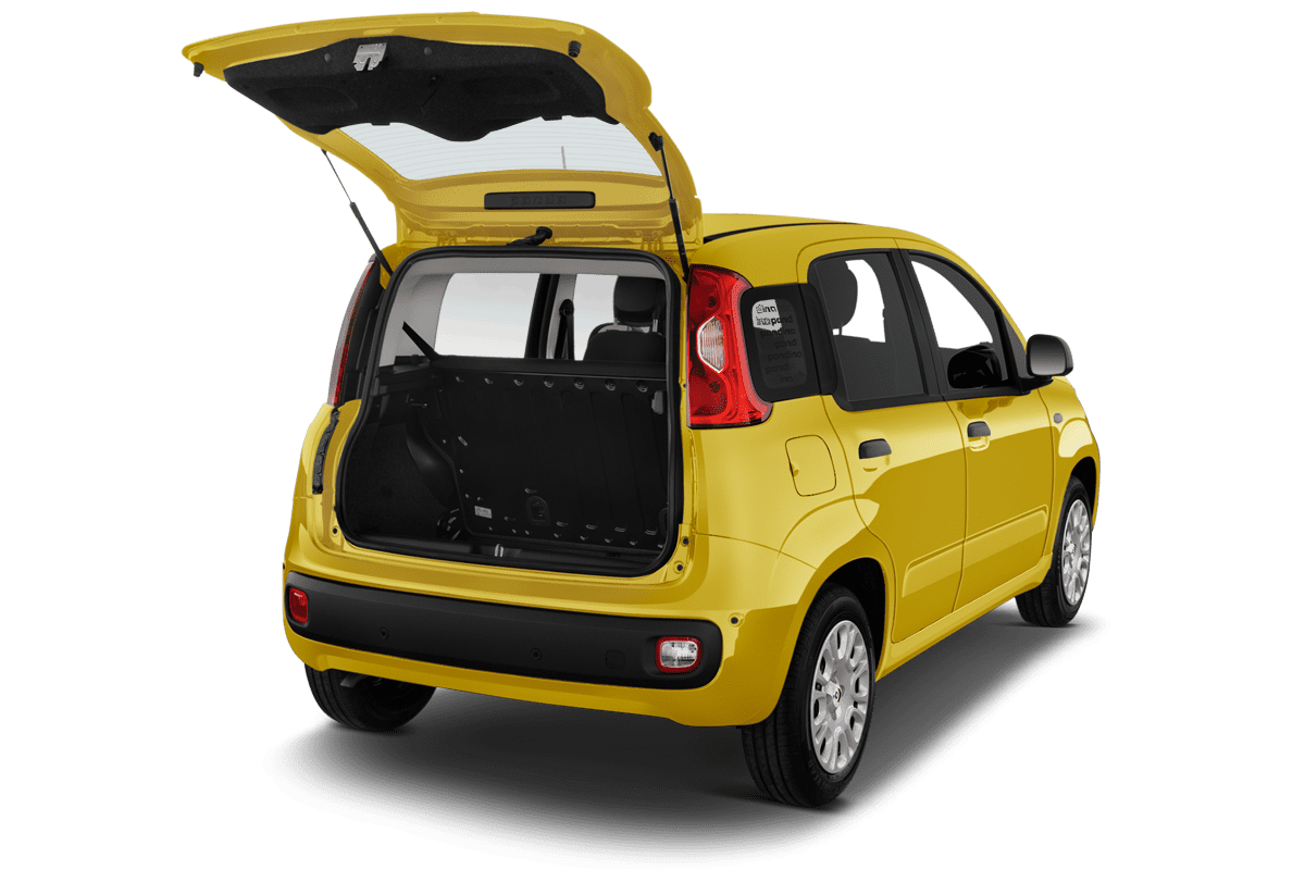 Kofferraum eines Fiat Pandina Hybrid