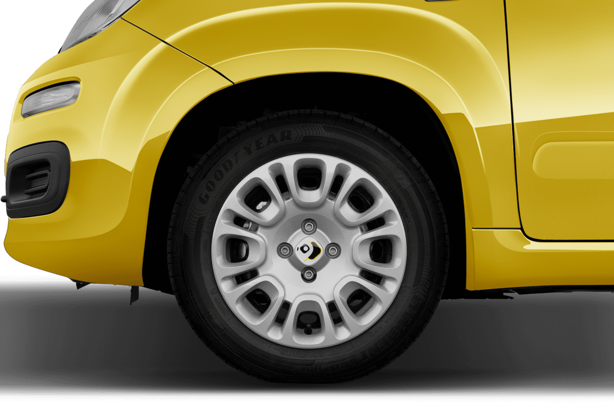 Radkappe oder Felge eines Fiat Pandina Hybrid