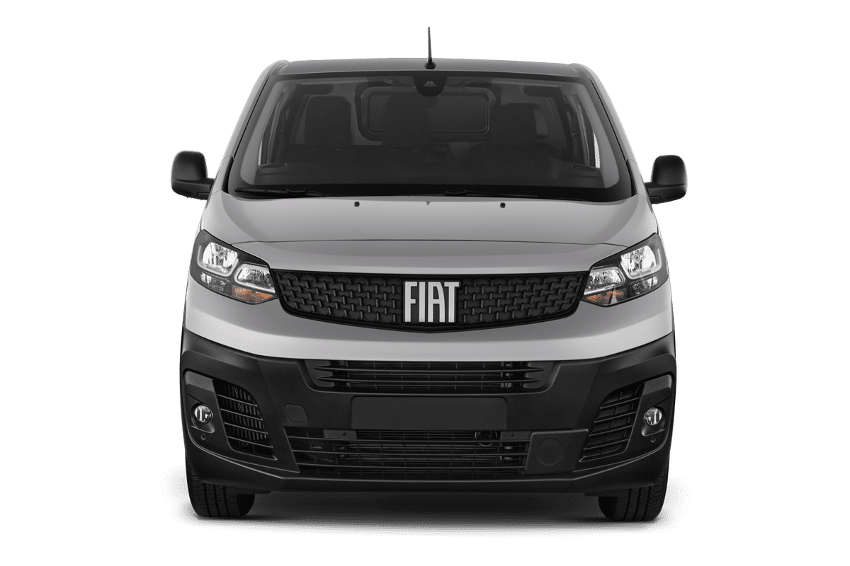 Frontansicht eines Fiat Scudo Easy Pro, freigestellt