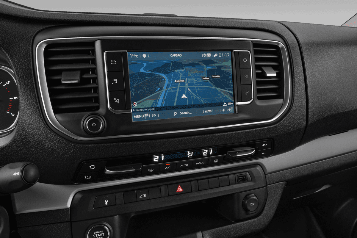 Mittelkonsole eines Fiat Scudo Easy Pro