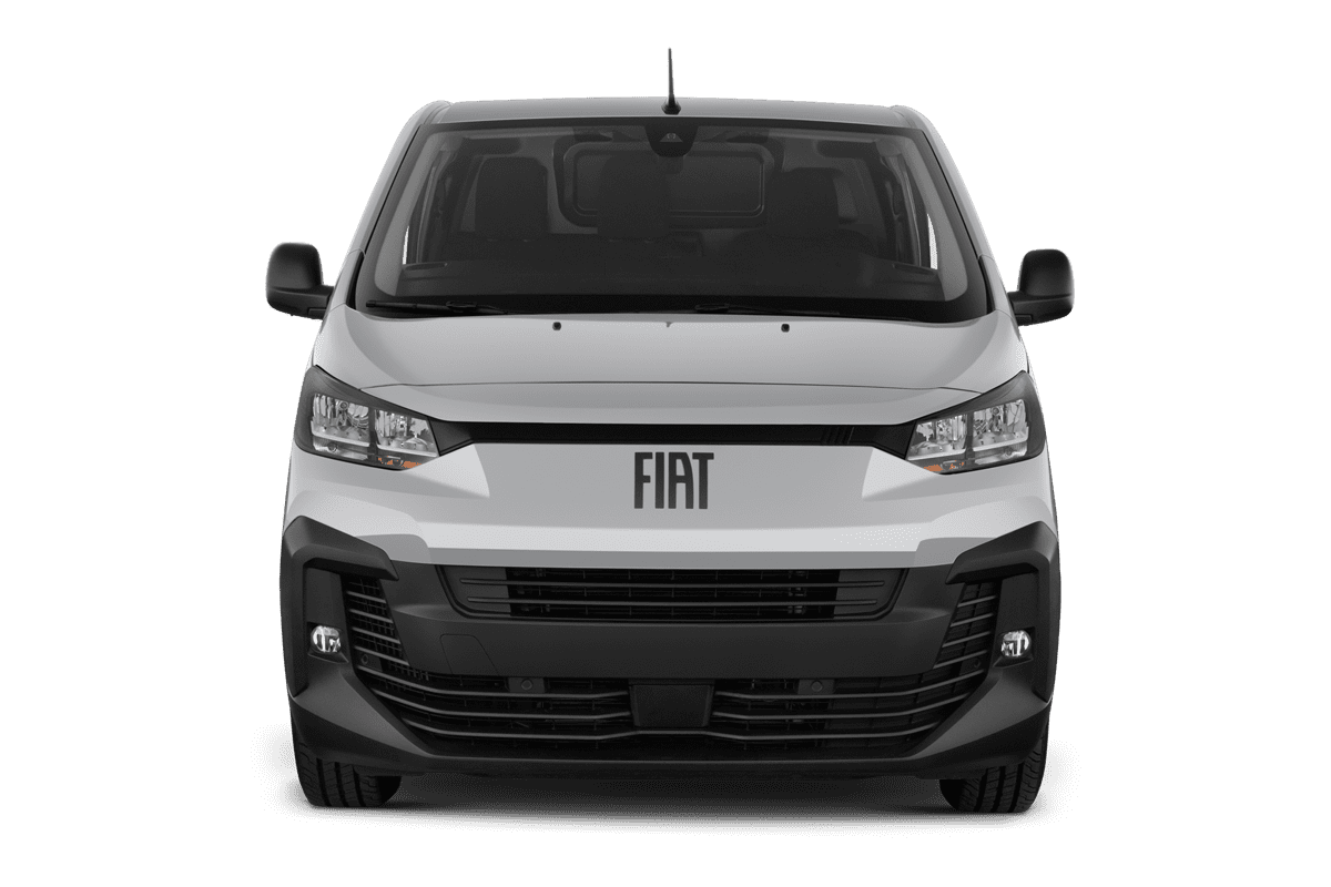 Frontansicht eines Fiat Scudo Kastenwagen, freigestellt