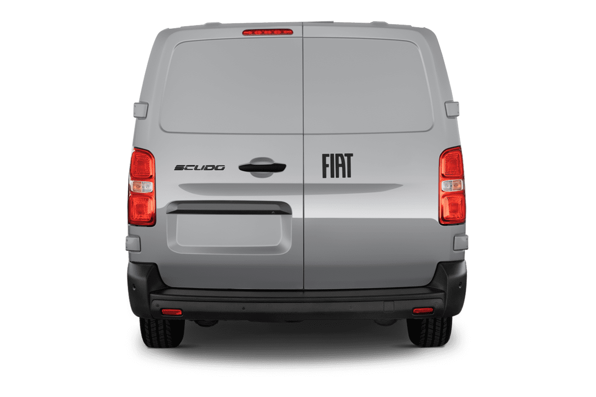 Heckansicht eines Fiat Scudo Kastenwagen