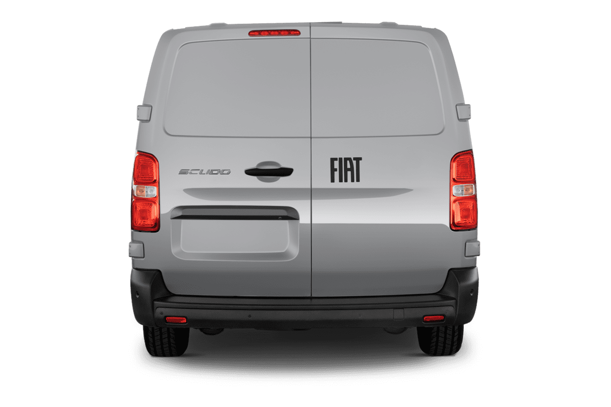 Heckansicht eines Fiat Scudo Kastenwagen