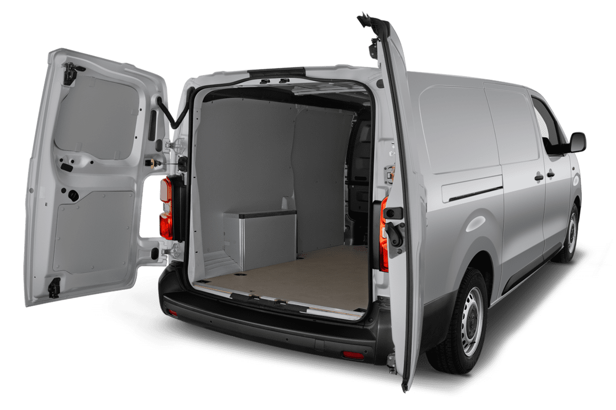 Kofferraum eines Fiat Scudo Kastenwagen
