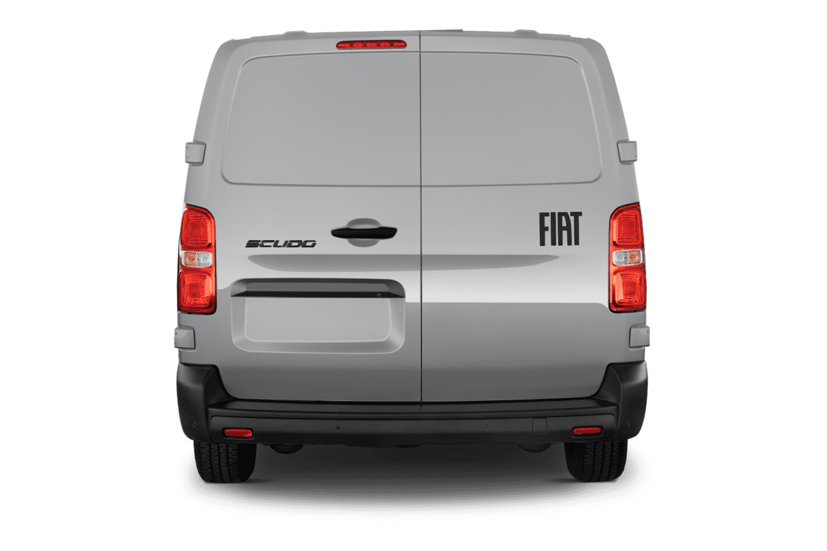 Heckansicht eines Fiat Scudo Kombi