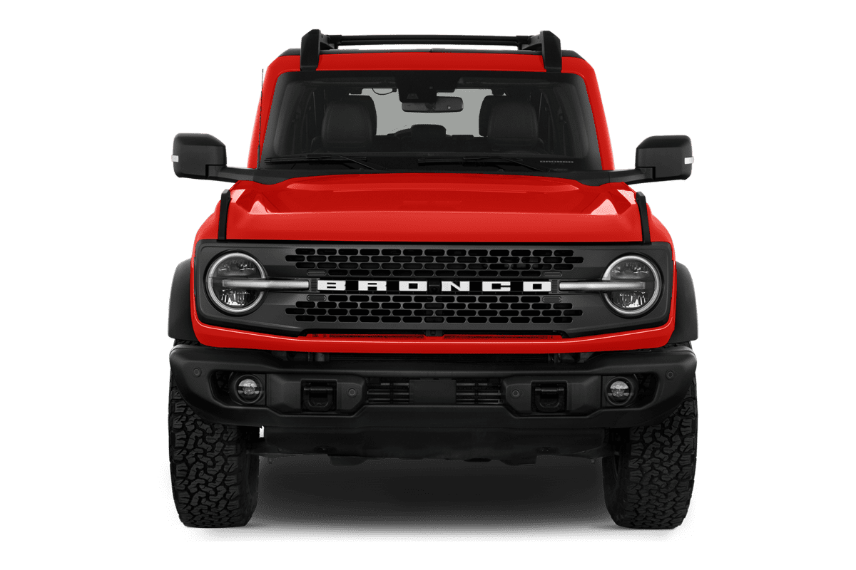 Frontansicht eines Ford Bronco, freigestellt