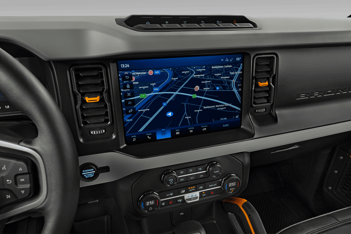 Mittelkonsole eines Ford Bronco