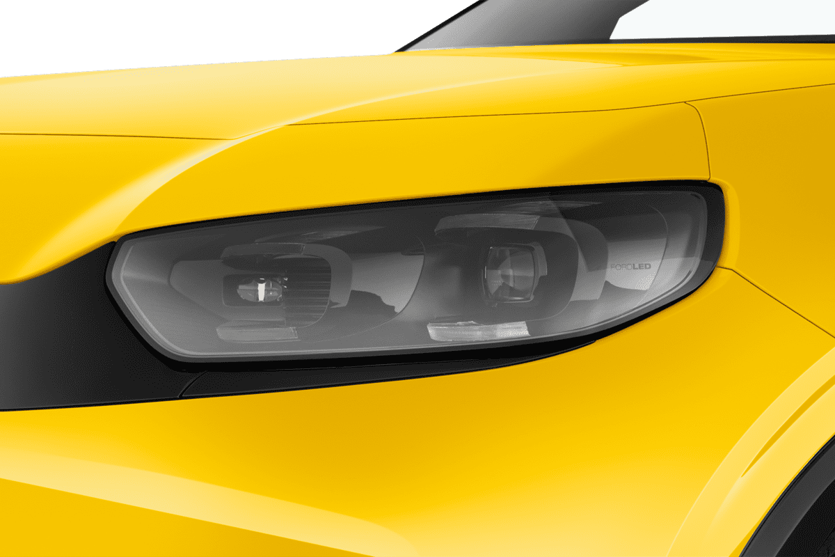 Frontscheinwerfer eines Ford Capri EV