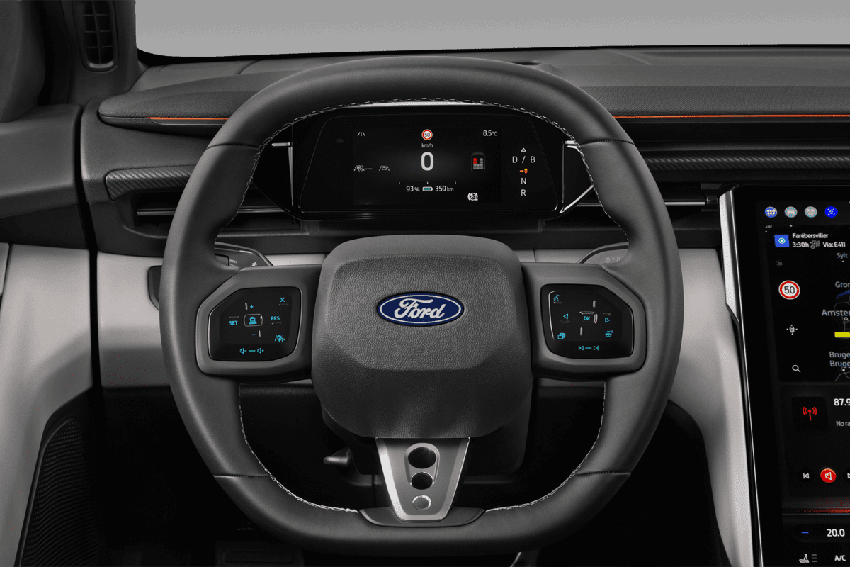 Lenkrad eines Ford Capri EV