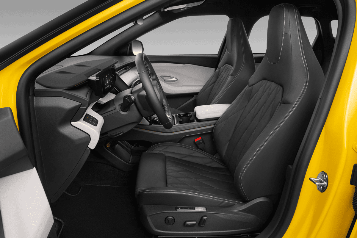 Vordersitze eines Ford Capri EV