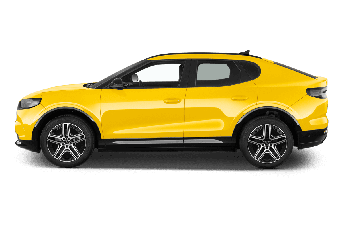 Seitenansicht eines Ford Capri EV