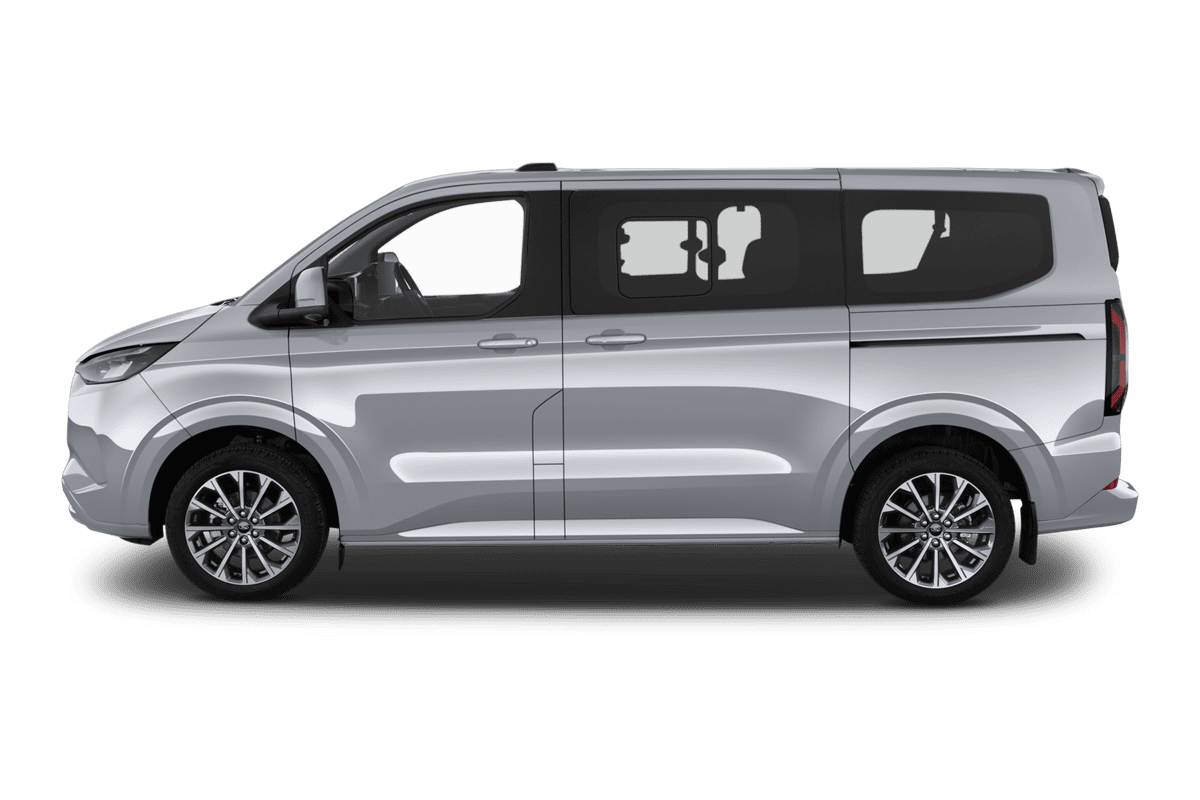 Seitenansicht eines Ford E-Tourneo Custom 