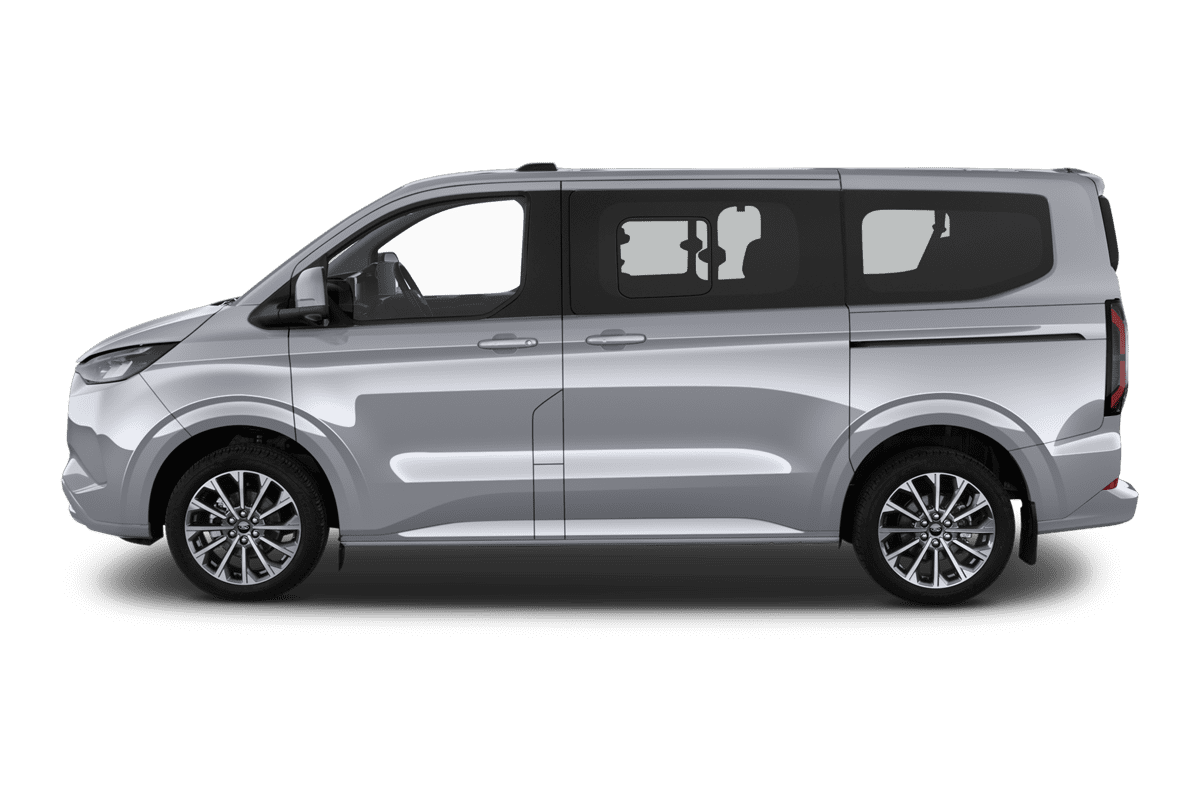 Seitenansicht eines Ford E-Tourneo Custom 