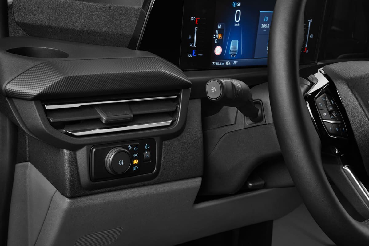 Lüftung eines Ford Transit E-Custom Kastenwagen