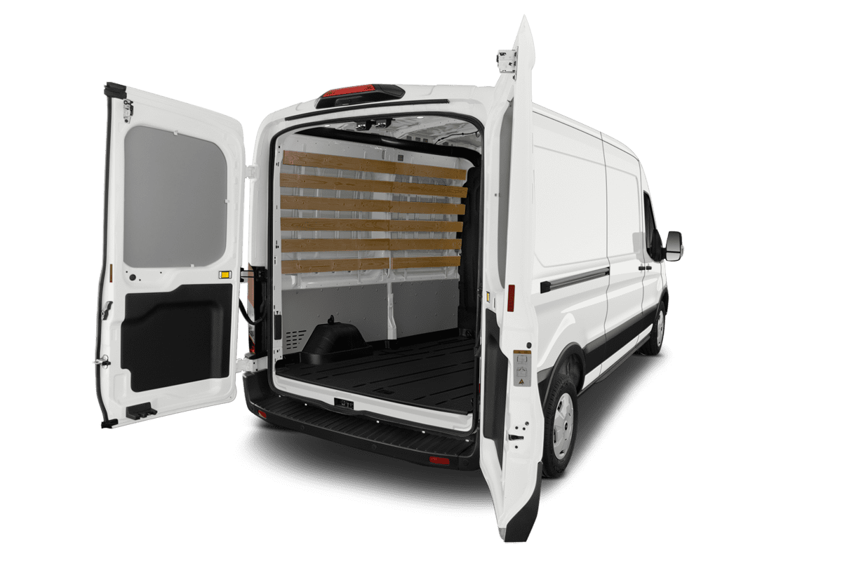 Kofferraum eines Ford E-Transit