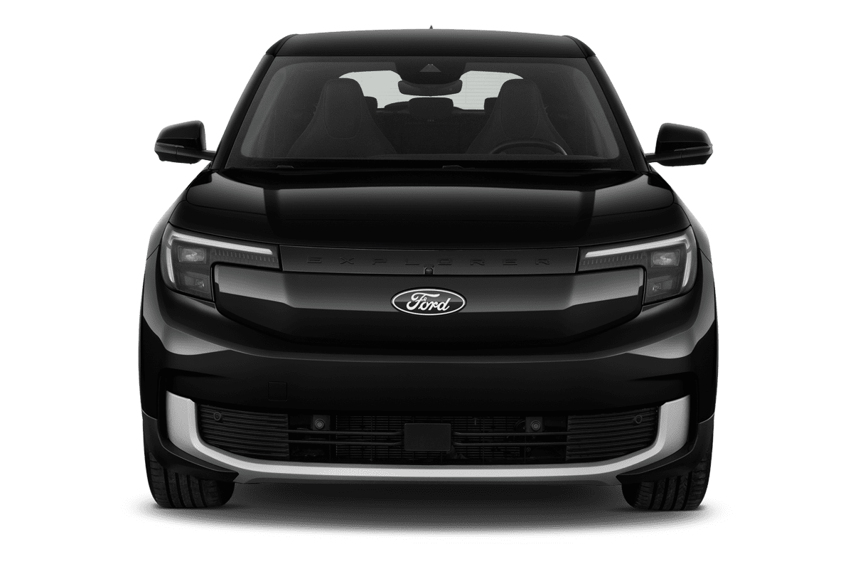 Frontansicht eines Ford e-Explorer, freigestellt