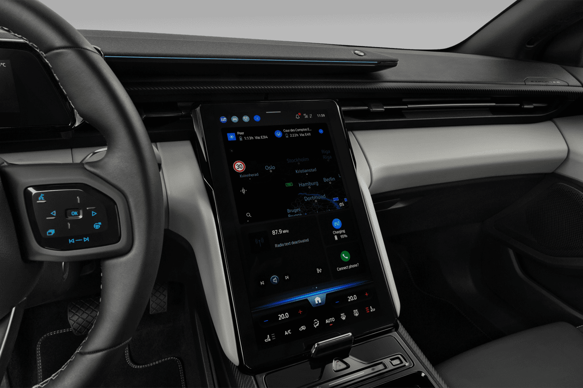 Mittelkonsole eines Ford e-Explorer