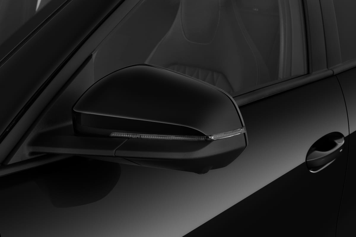 Rückspiegel eines Ford e-Explorer