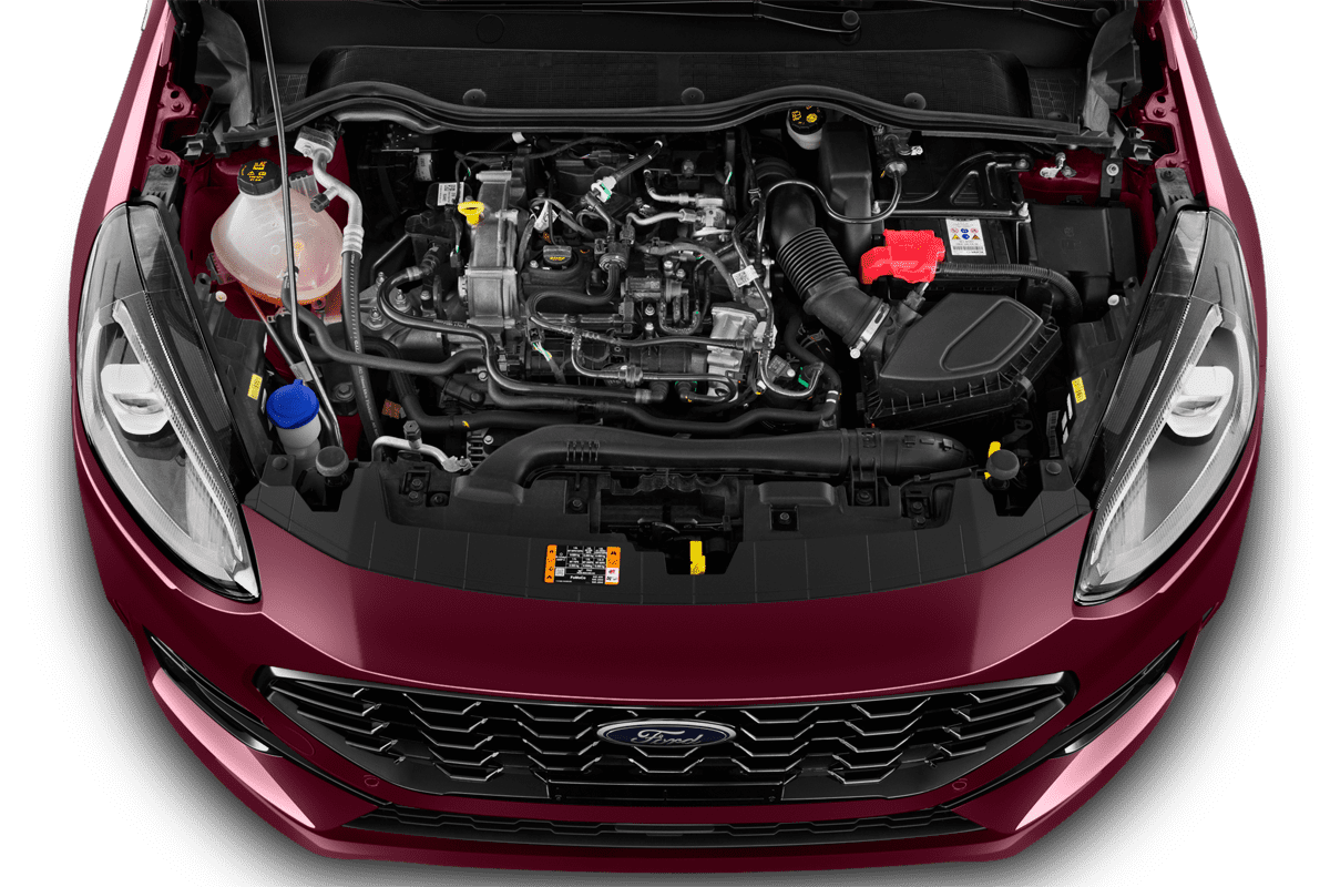 Motorraum eines Ford Fiesta