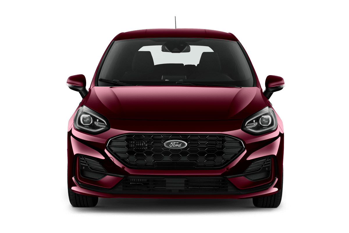 Frontansicht eines Ford Fiesta, freigestellt