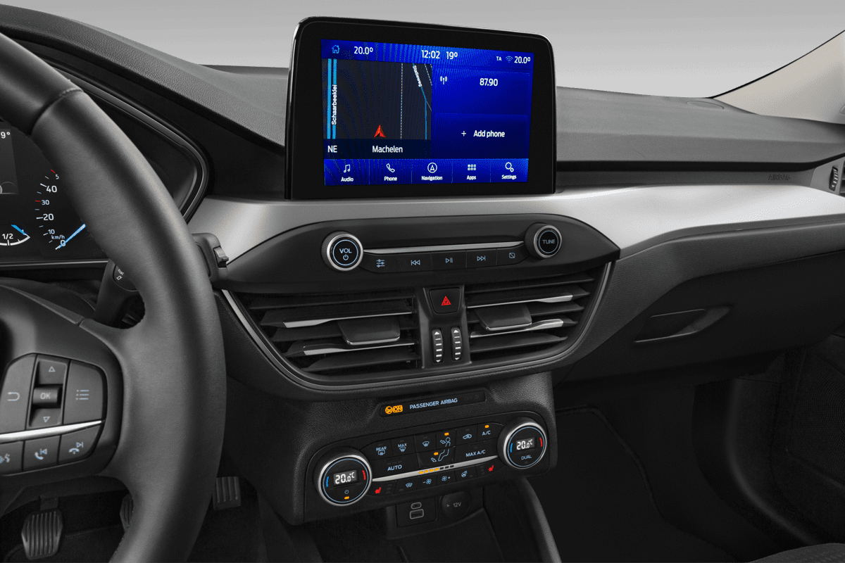 Mittelkonsole eines Ford Focus 5-türig