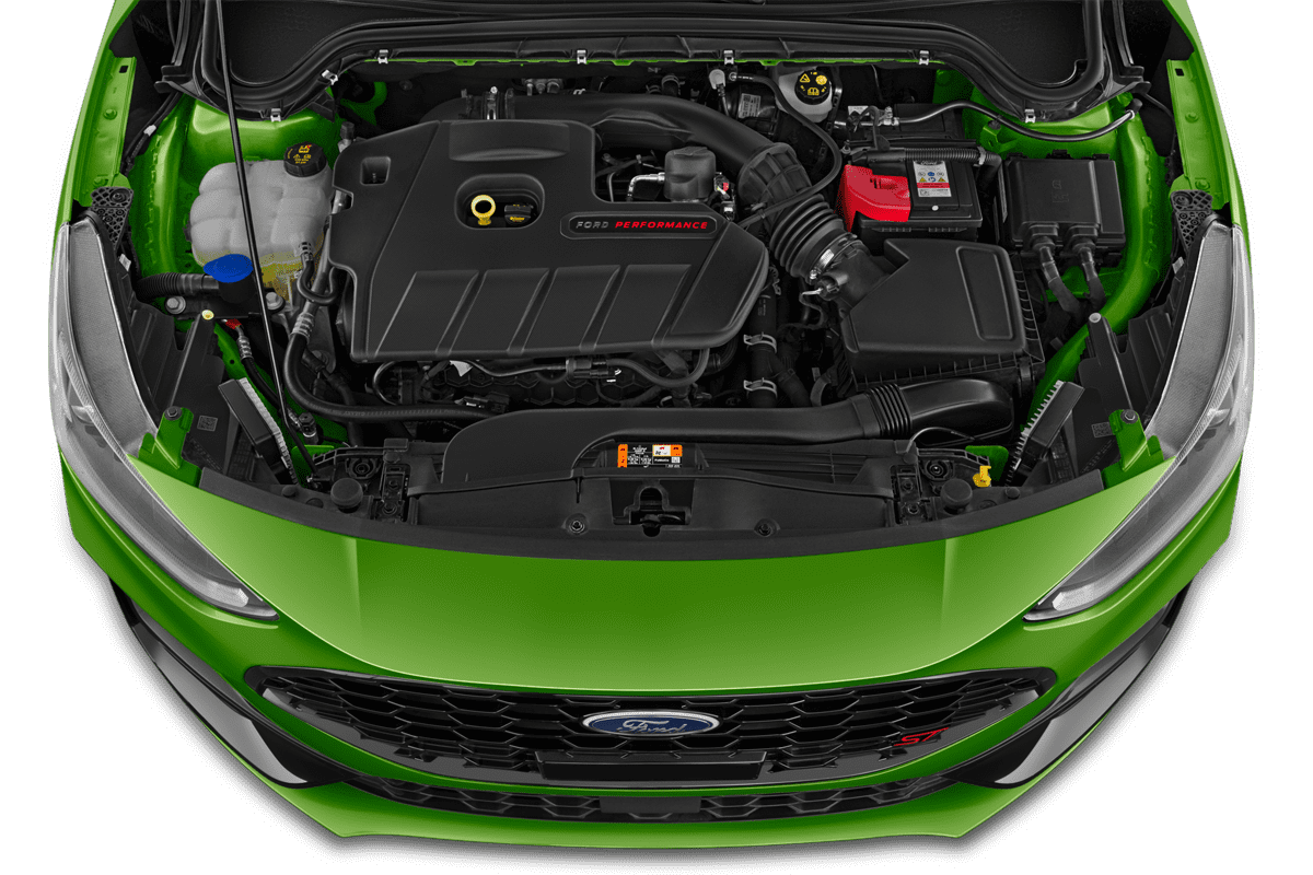 Motorraum eines Ford Focus ST