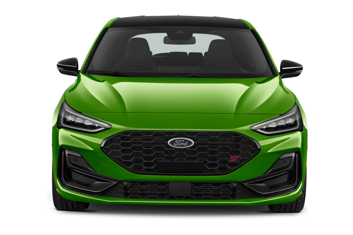 Frontansicht eines Ford Focus ST, freigestellt