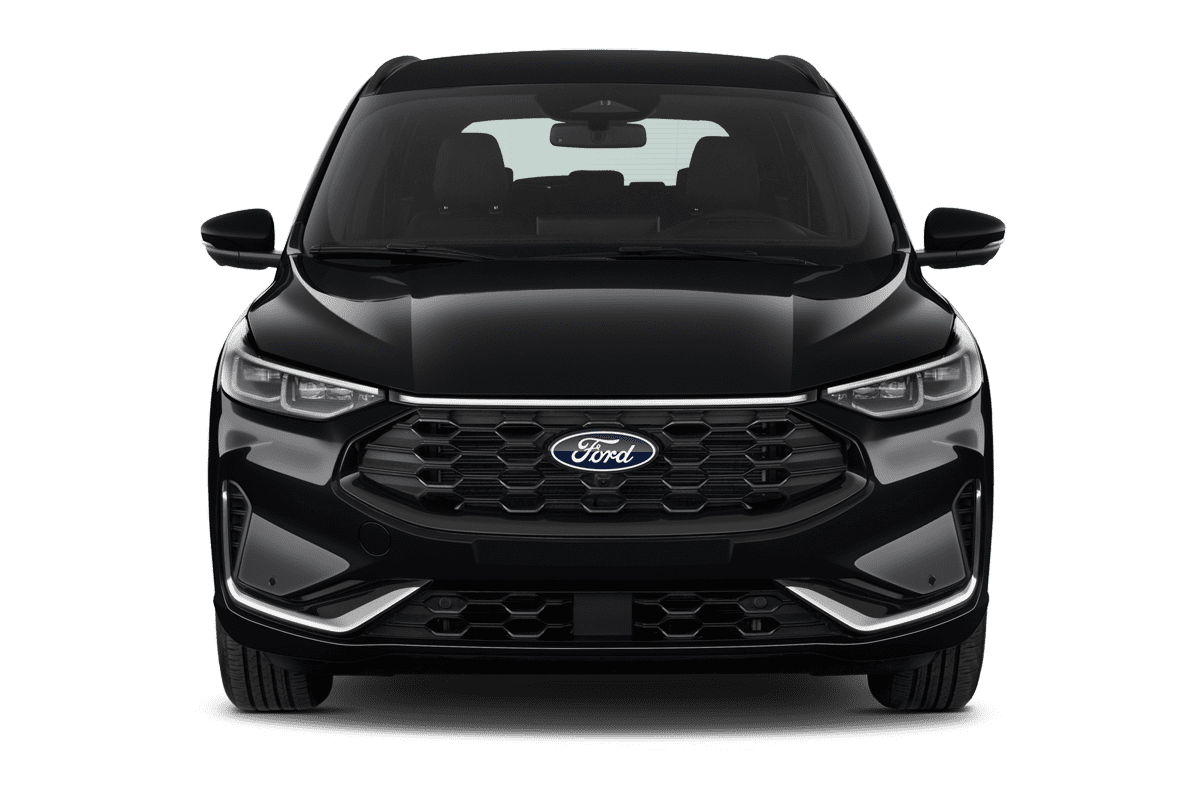 Frontansicht eines Ford Kuga Hybrid , freigestellt