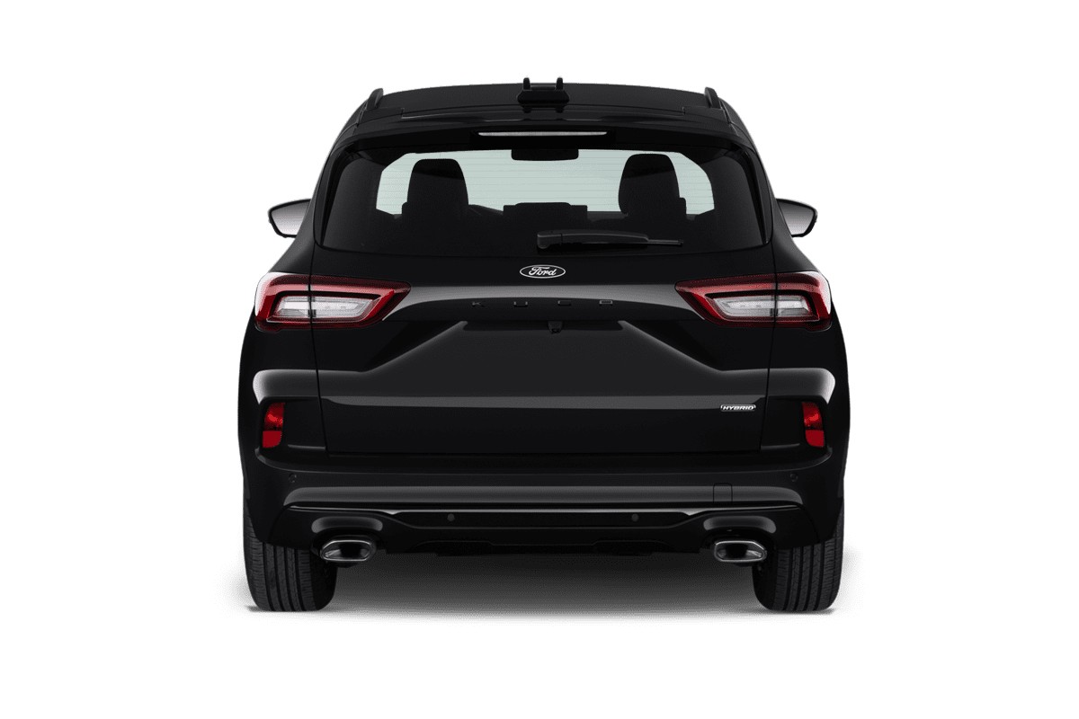 Heckansicht eines Ford Kuga Hybrid 