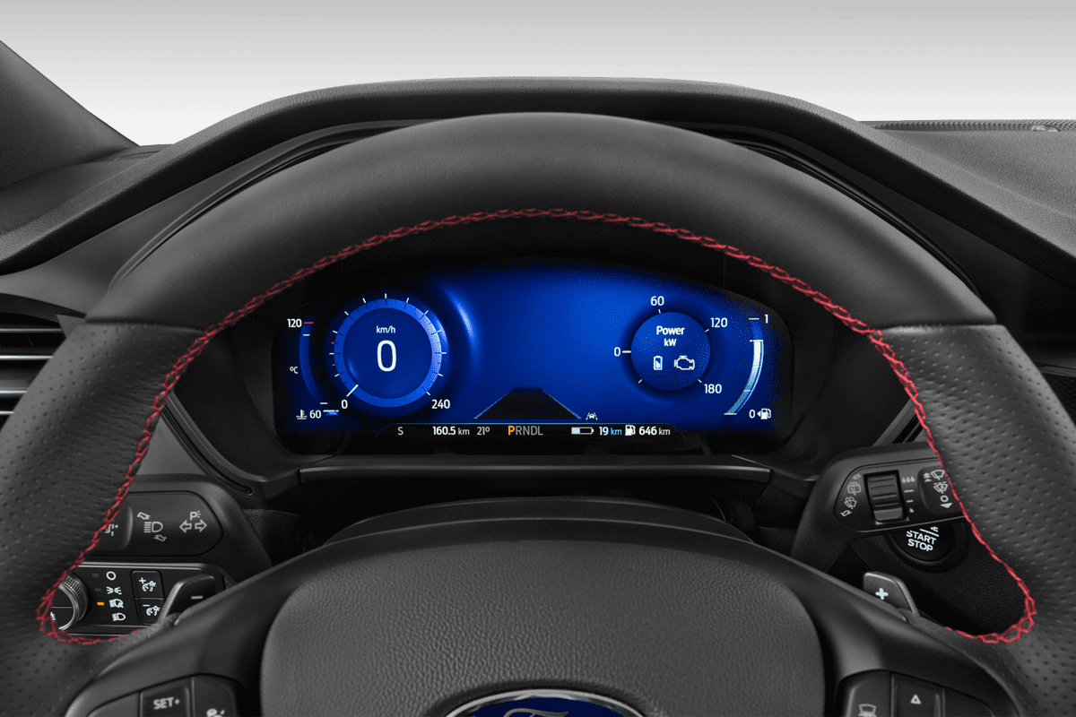 Kombiinstrument eines Ford Kuga Plug-in-Hybrid 