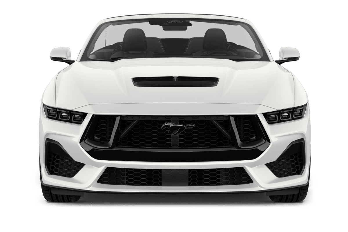 Frontansicht eines Ford Mustang Convertible, freigestellt