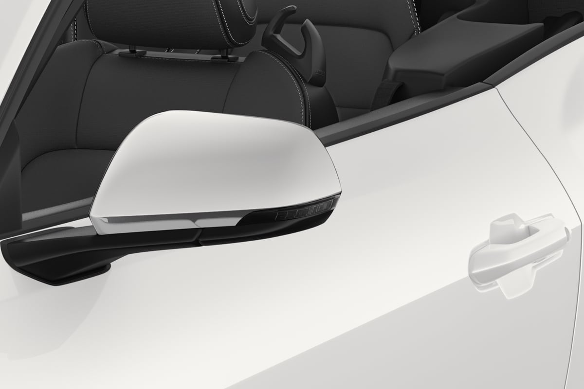 Rückspiegel eines Ford Mustang Convertible