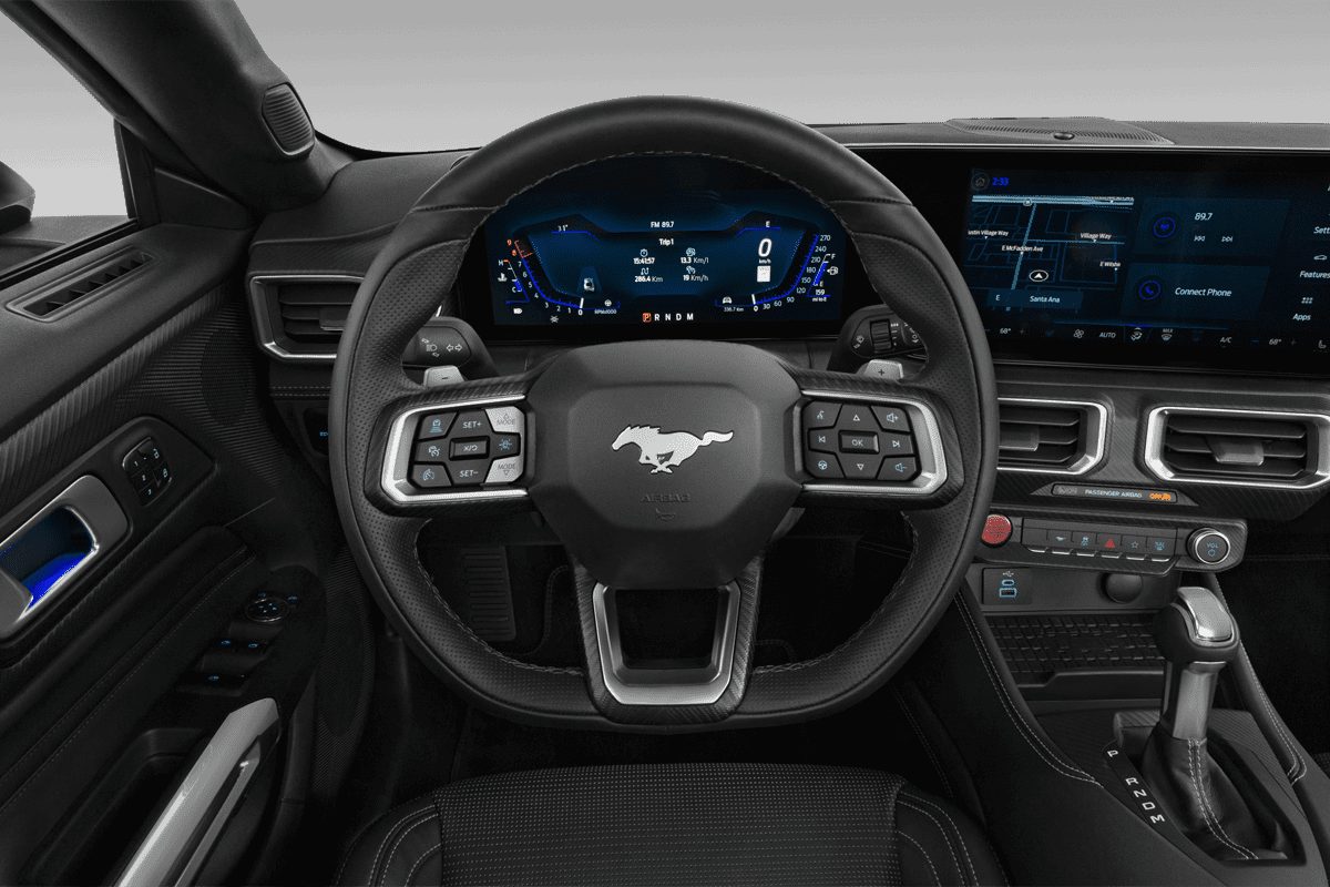 Lenkrad eines Ford Mustang Convertible