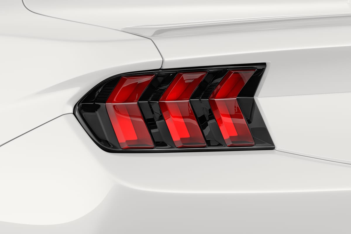 Heckleuchten eines Ford Mustang Convertible