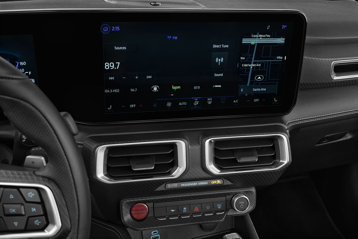 Audiosystem eines Ford Mustang Convertible (neues Modell)