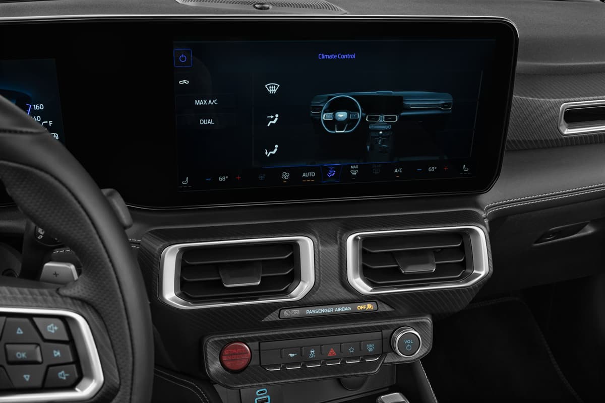 Klimasteuerung eines Ford Mustang Convertible (neues Modell)
