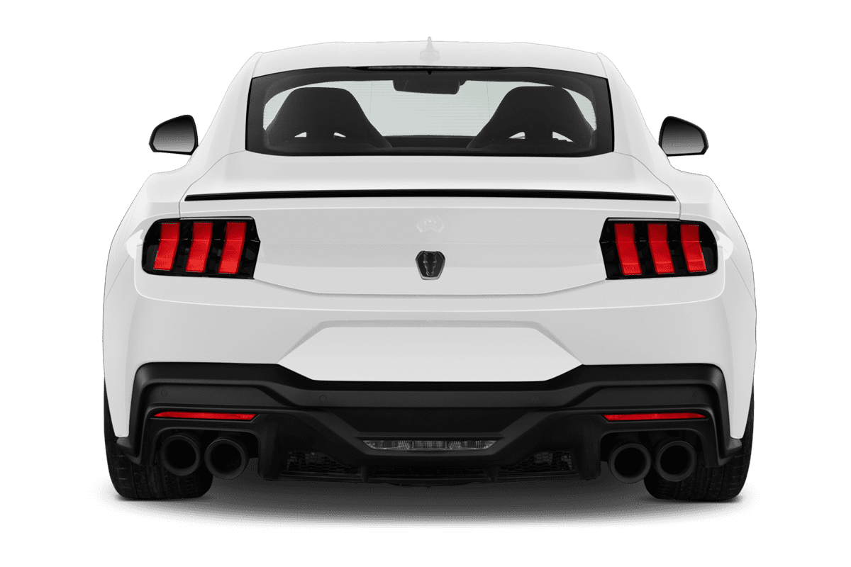 Heckansicht eines Ford Mustang Fastback