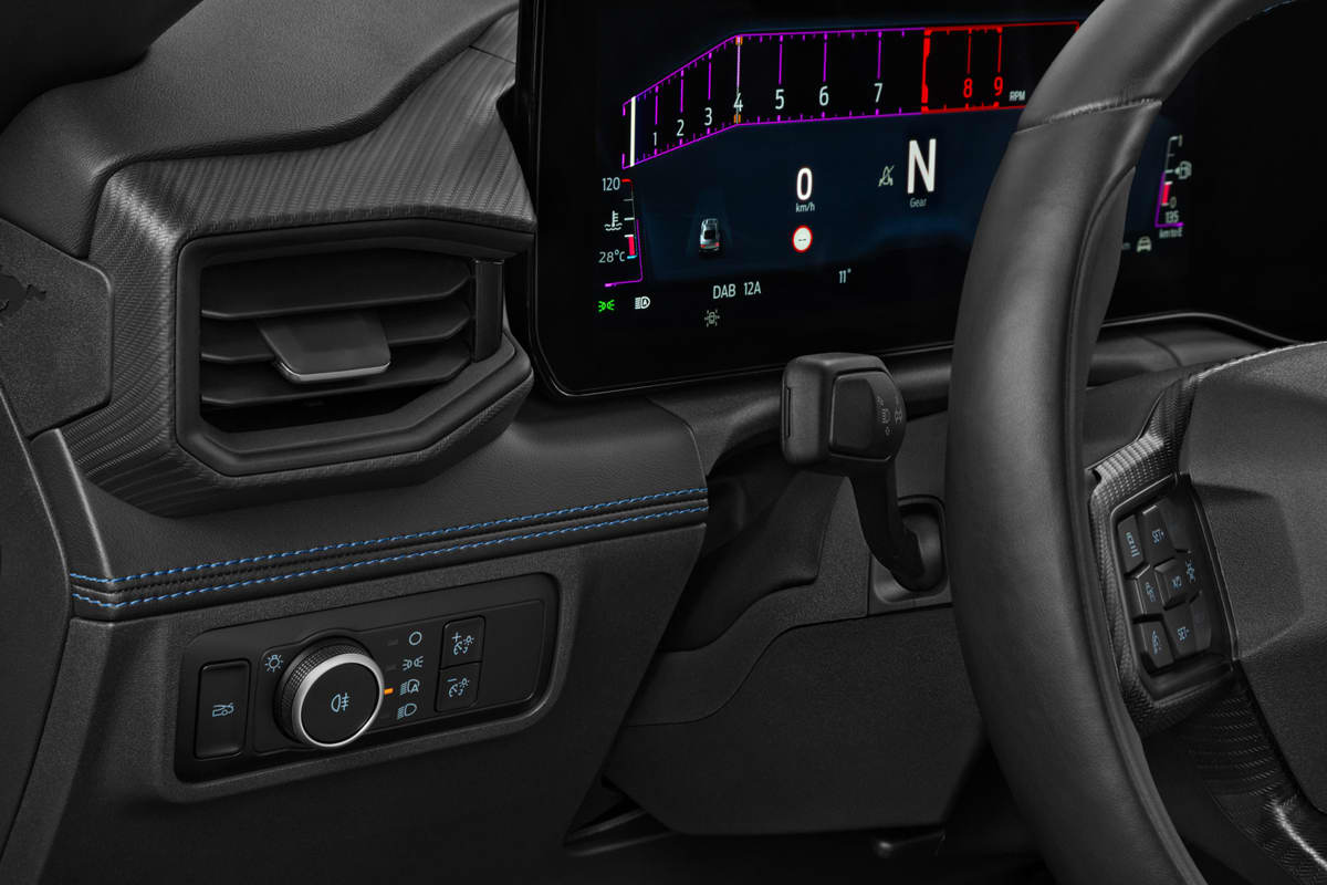 Lüftung eines Ford Mustang Fastback (neues Modell)