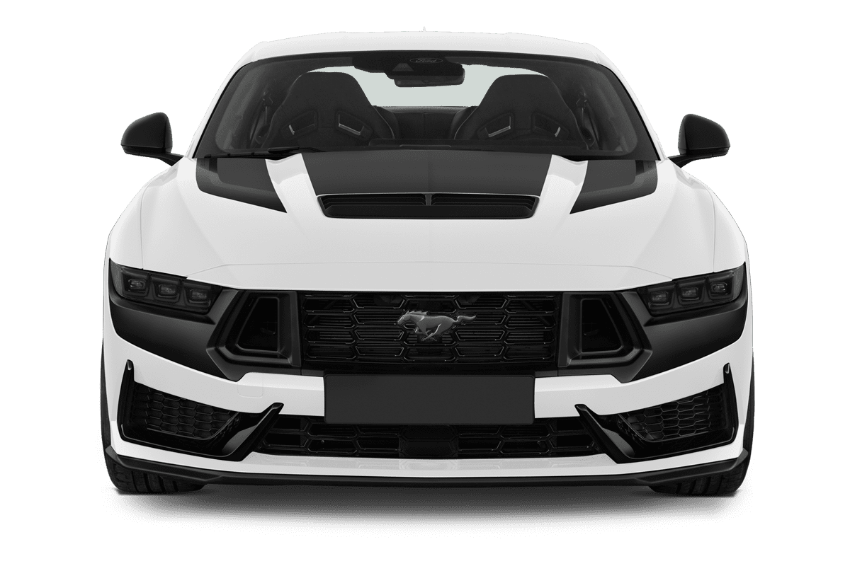 Frontansicht eines Ford Mustang Fastback (neues Modell), freigestellt