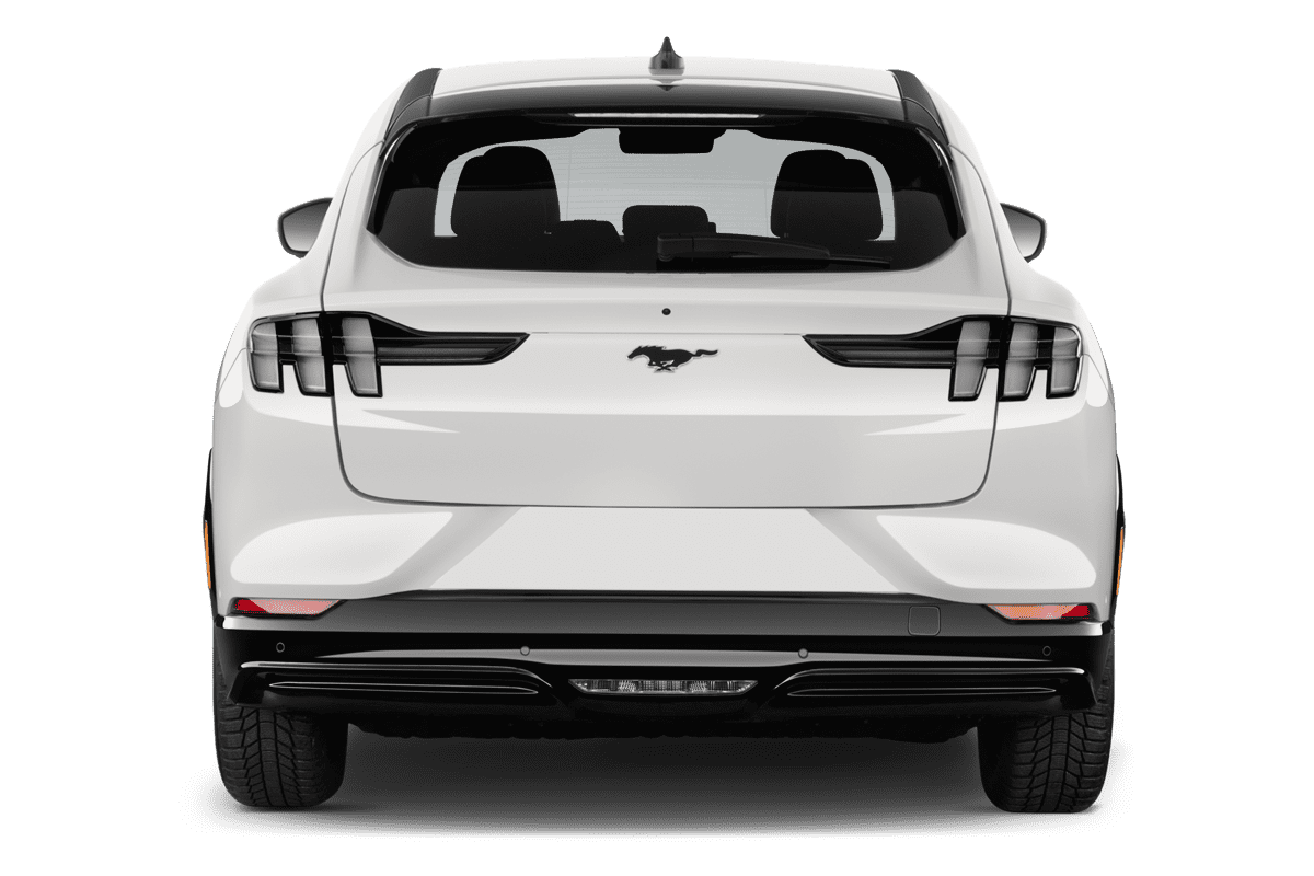 Heckansicht eines Ford Mach E