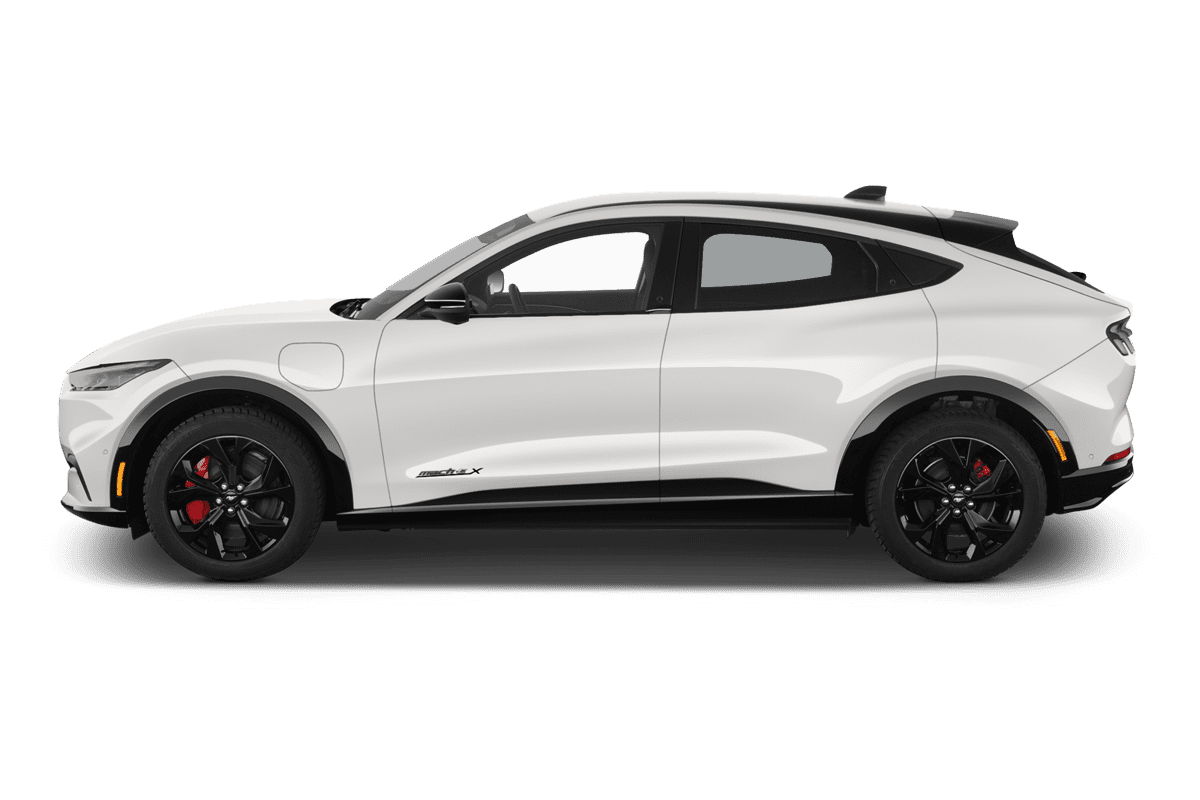 Seitenansicht eines Ford Mach E