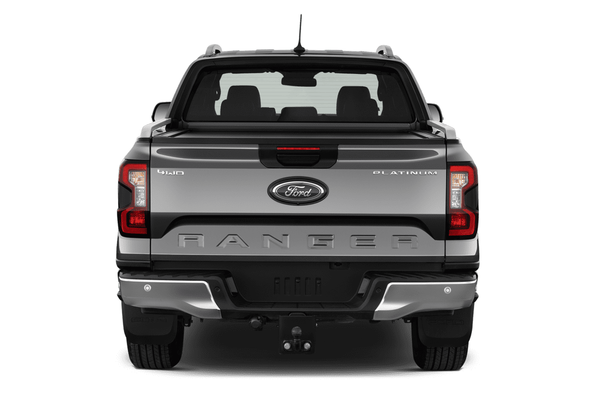 Heckansicht eines Ford Ranger Plug-in-Hybrid 