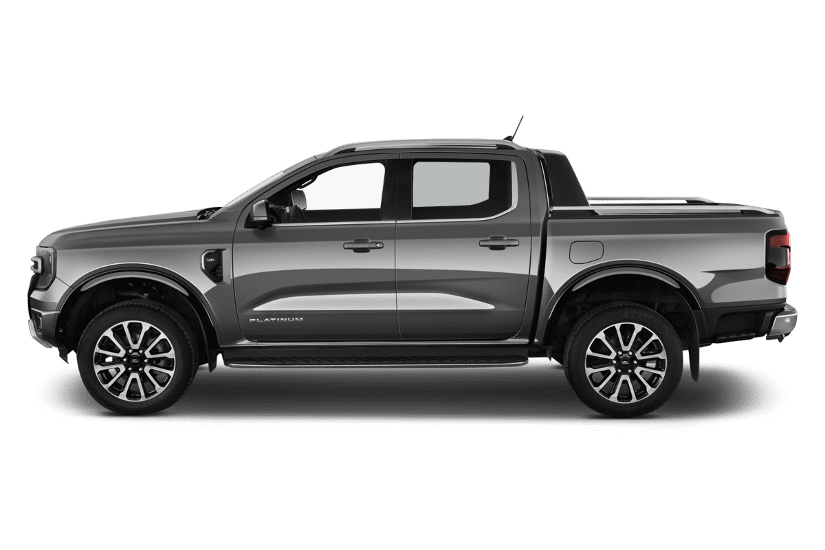 Seitenansicht eines Ford Ranger Plug-in-Hybrid 