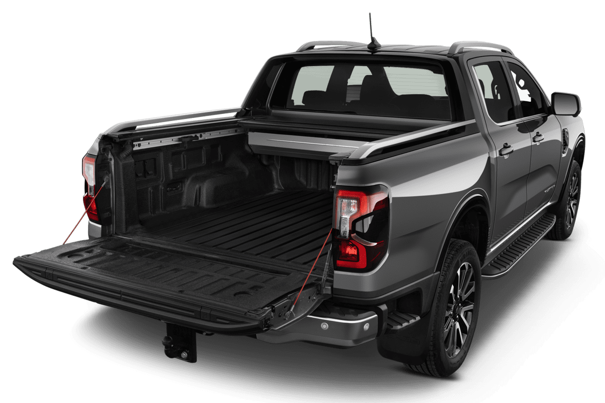 Kofferraum eines Ford Ranger Plug-in-Hybrid 