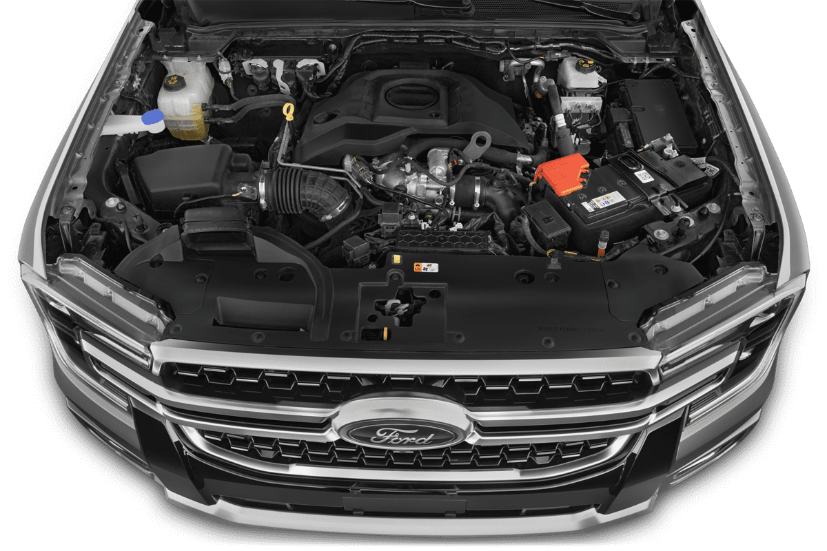 Motorraum eines Ford Ranger