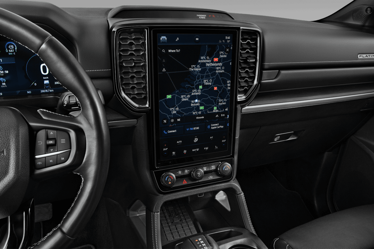 Mittelkonsole eines Ford Ranger