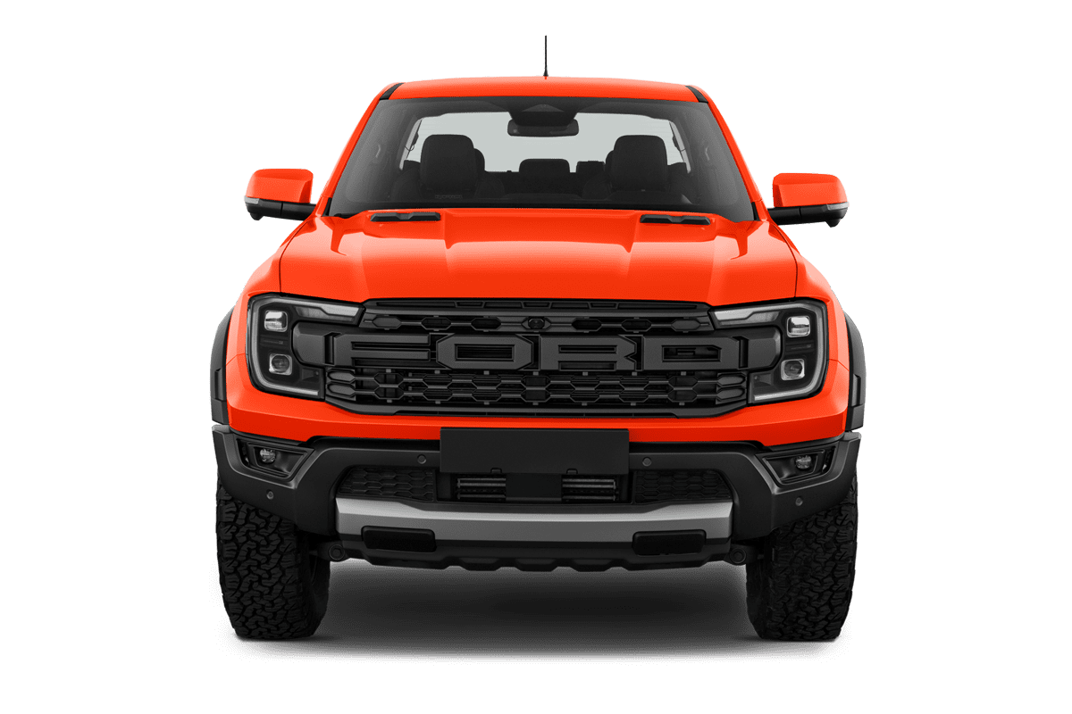 Frontansicht eines Ford Ranger Raptor, freigestellt