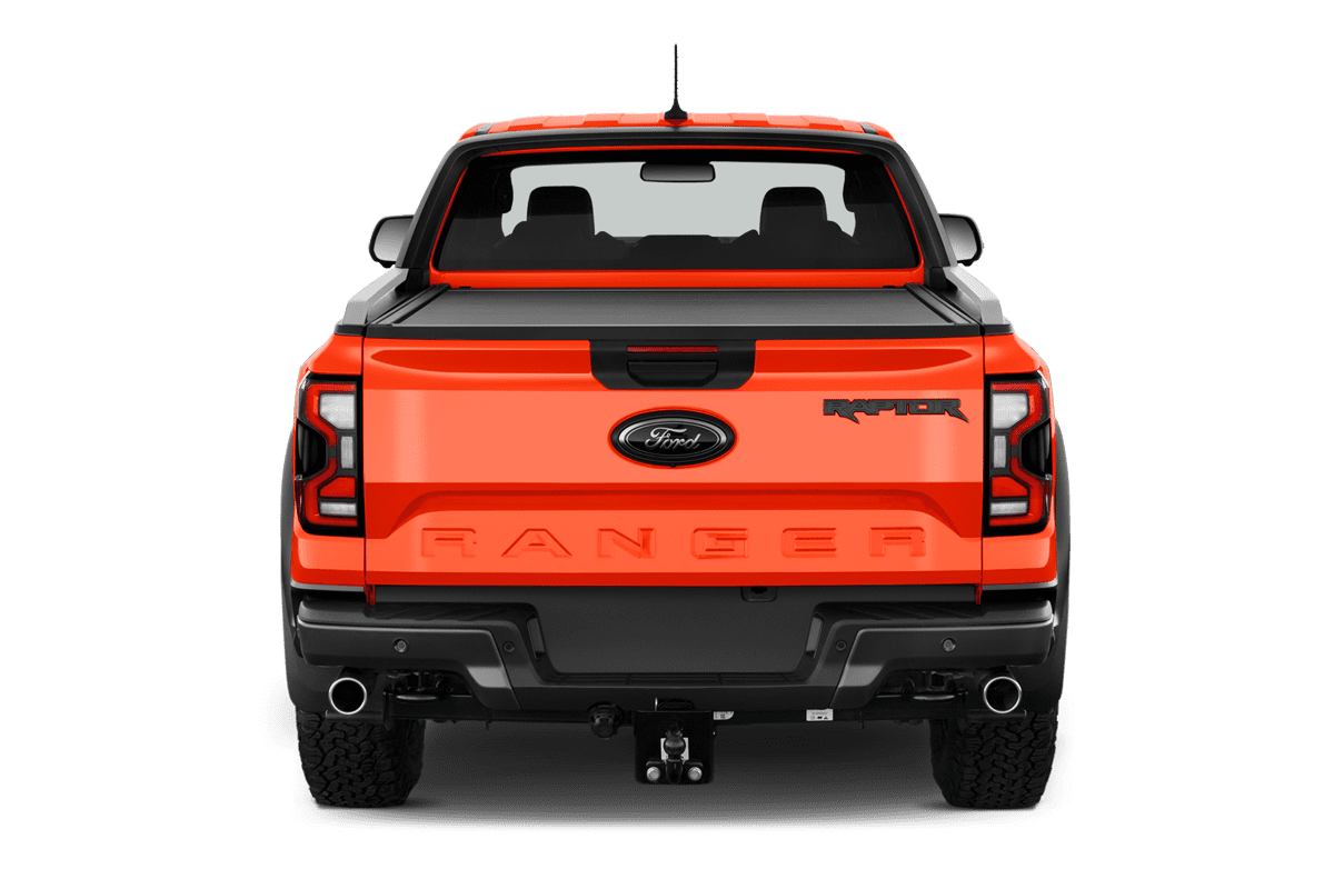 Heckansicht eines Ford Ranger Raptor