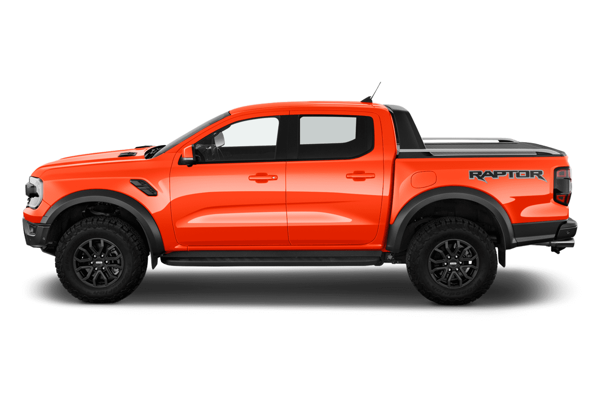 Seitenansicht eines Ford Ranger Raptor