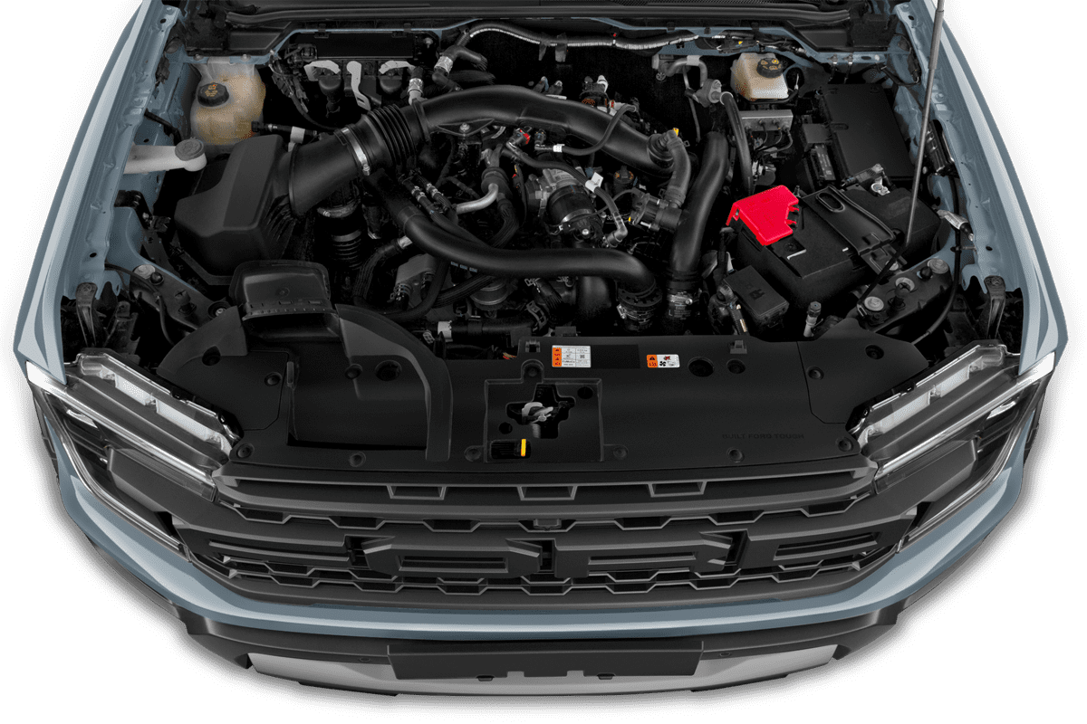 Motorraum eines Ford Ranger Raptor